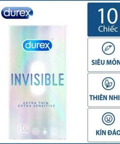 Bao cao su Durex invisible siêu mỏng hộp 12 cái