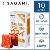Bao cao su Sagami Xtreme siêu mỏng 10 cái